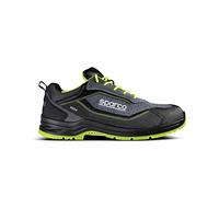SPARCO, Industrial Shoe Unisex Adulto, Grigio Scuro-Giallo Fluo, 36 EU