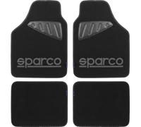Sparco Juego Completo de Alfombrillas universales SPC19 de poliéster Negro/Gris