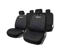 Sparco Juego Completo de Fundas de Asiento Corsa, Universales, Color Negro/Azul