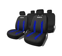Sparco Juego Completo de Fundas de Asiento Sparco Sabbia, Universales, Color Negro/Azul