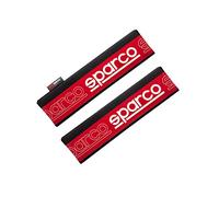 Sparco Juego de 2 Almohadillas de Cinturón Sparco SPC Negro/Rojo Universales