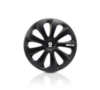 Sparco SPC1470BK Tapacubos Sicilia, Negro, Set de 4, 14 pulgadas