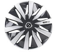 Sparco Juego de 4 Tapacubos Lazio 13 Pulgadas Gris/Plateado