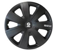 Sparco Juego de 4 Tapacubos Palermo 15 Pulgadas Negro