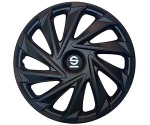 Sparco Juego de 4 Tapacubos Varese 14 Pulgadas Negro