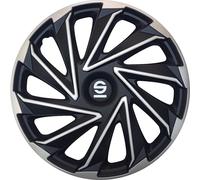 SPARCO Juego De 4 Tapas De Rueda 15 Pulgadas SPC1580SVBK