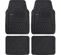 Sparco Juego de Alfombrillas para Coche Origin, 4 Piezas, PVC Negro, universales, Antideslizantes y fáciles de Limpiar, diseño Deportivo