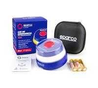 Sparco Luz Emergencia Coche V16 Homologada DGT 3.0 con Geolocalización, SIM y Datos Incluidos hasta 2038 + Estuche de Regalo, Baliza Obligatoria Enero 2026, App incluida
