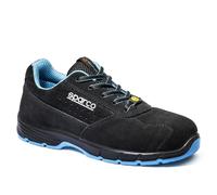 Sparco Moreno ESD S1PS SR FO Shoe Black 6.5 UK Black Sky Blue