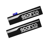 Sparco - Protector acolchado para cinturón de seguridad, color gris, 2 unidades