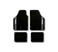 Juego alfombrillas de moqueta Strada plata