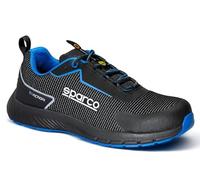 Sparco Traction S1ps Suzuka, Zapatos de Seguridad y contra Incendios Unisex Adulto, Negro y Azul, 43 EU