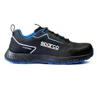 Sparco Traction S1ps Suzuka, Zapatos de Seguridad y contra Incendios Unisex Adulto, Negro y Azul, 45 EU