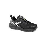Sparco Impulse Chris, Zapatos de Seguridad y contra Incendios Unisex Adulto, Negro Gris Oscuro, 45 EU