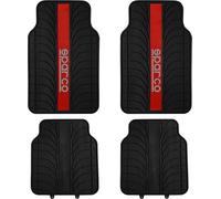 SPARCO Set 4 Tappetes Para Auto Red Line En PVC Universales Con Soporte SPARCO