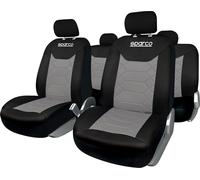SPARCO Set Universal SPC1016 Cubrecabos Auto Completo Negro Gris Nido De Abeja