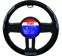 Sparco SPC1106 Línea Sport Funda de Volante, Negro/Gris