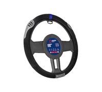 Sparco SPC1107 Línea Sport Funda de Volante, Negro/Gris/Azul