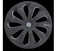 Sicilia Juego Universal De Tapacubos Completo Para Auto Gris 16 PULGADAS SPARCO