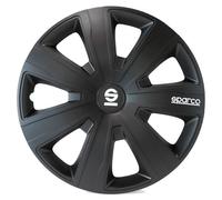 Sparco Juego de 4 Tapacubos Palermo 16 Pulgadas Negro