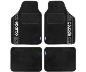 Sparco SPCF510BK Alfombra F510 de Moqueta, Negra