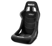 Sparco Sprint+ Asiento de Competición Negro SBRR0003B0K0100N para Calle, Track Day y Sim Racing con Estructura Tubular y Soporte Lumbar