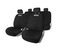 SPARCO SPS431BK - Juego de Fundas de Asiento de 9 Piezas, Color Negro