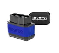 Sparco Dispositivo de Diagnosis de Coche Multimarca OBD2 Scanner Bluetooth 5.2 para iOS y Android Lector de Códigos de Error DTC Borrado de Fallos Motor Monitorización en Tiempo Real y Test Emisiones