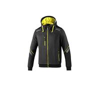 sparco Sudadera con Capucha Marca Modelo Sudadera con Cremallera Y Capucha TW Talla M Gris/Amarillo Fluo
