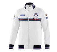 sparco Sudadera con Cremallera Martini-r, Blanco, M Unisex Adulto