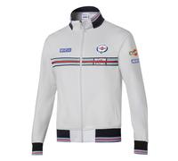 sparco Sudadera con Cremallera Martini-r, Blanco, L Unisex Adulto
