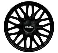 Sparco Juego de 4 Tapacubos Roma 13 Pulgadas Negro