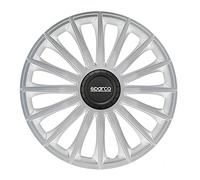 Sparco Juego de 4 Tapacubos Treviso 13 Pulgadas Plateado