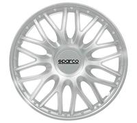 SPARCO Tapacubos 13" pulgada Kit plata Embelecedores De Rueda Juego de tapacubos SPC1396SV
