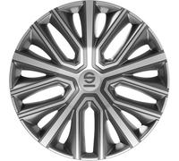 SPARCO Tapacubos 15" pulgada Set gris plata Embelecedores De Rueda Juego de tapacubos SPC1584GRSV