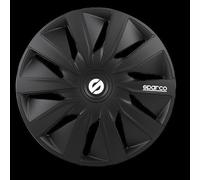 SPARCO Tapacubos 15" pulgada Set negro Embelecedores De Rueda Juego de tapacubos SPC1590BK