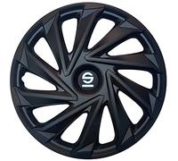SPARCO Tapacubos 16" pulgada Kit negro Embelecedores De Rueda Juego de tapacubos SPC1680BK