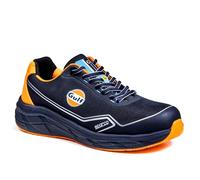 Sparco Teamwork Gulf Mirage - Zapatos de seguridad para hombre S1PS ESD HRO bajos. Ultraligeros, con amortiguación EVA, parte superior 3D transpirable, Livrea Oficial Gulf. EU 45