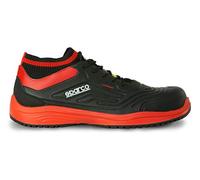 Sparco Teamwork Scarpa Antinfortunistica Da Lavoro-Bassa per UOMO E Donna-Legend-S3 SRC ESD, Botas de Seguridad y contra Incendios Unisex Adulto, Nero/Rosso, 43 EU