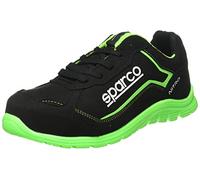 Sparco Teamwork Scarpa Antinfortunistica Da Lavoro-Bassa per UOMO E Donna-Nitro-S3 SRC, Botas de Seguridad y contra Incendios Unisex Adulto, Nero/Verde, 40 EU