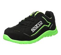 Sparco Teamwork Scarpa Antinfortunistica Da Lavoro-Bassa per UOMO E Donna-Nitro-S3 SRC, Botas de Seguridad y contra Incendios Unisex Adulto, Nero/Verde, 42 EU