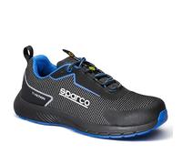 Sparco Traction S1PS Suzuka Zapatos de Seguridad y contra Incendios, Unisex Adulto, Negro y Azul, 45 EU