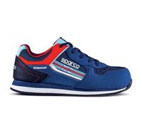 Sparco Zapatillas Gymkhana S1P Martini-R Talla 44 Azul, Mocasín Estilo de conducción Unisex Adulto, EU
