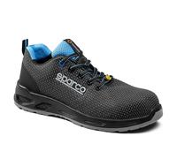 Sparco - Zapatillas Horizon tek Fresno S3S BKC - Resistente al Agua - Forro Transpirable 3D Microperforado - Plantilla Ergonómica Extraíble - Talla 44 - Negro