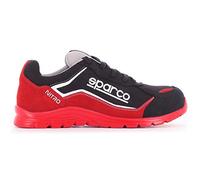 Zapatillas sparco nitro s3 esd negro/rojo talla 48 8033280277536 s3710985 sparco