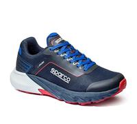 SPARCO Scarpe S-Park Leon, Industrial Shoe Unisex Adulto, Azul Marino-Rojo, 40 EU