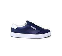 Sparco - Zapatillas S-Time Unisex Smart Casual - Calzado para el Tiempo Libre - Parte Superior de Piel sintética - Comodidad - Suela de Goma - Calzado de Moda - Azul Marino - EU 43