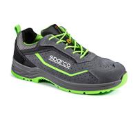 Sparco Zapatos De Trabajo Antideslizantes Indy Felix S1PN.40 Gris/ Verde Fluo