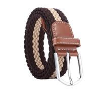 SpaRcz Cinturón de hombre tejido elástico con hebilla de pasador cinturón elástico informal, Color 2