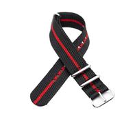 SpaRcz Correa de reloj Correa a rayas de nailon Liberación rápida Hombres Mujeres Pulsera de repuesto Pulsera, Color 2, 22mm